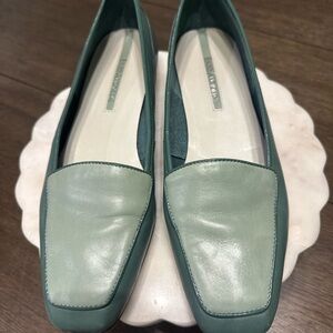 Enzo Angiolini Mint Green Leather‎ Flats